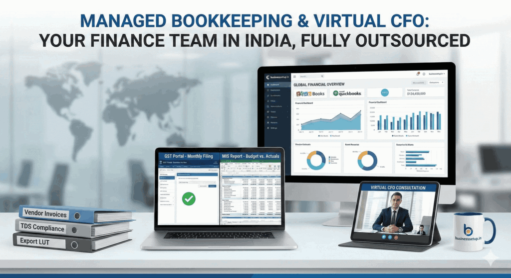 Professional managed bookkeeping and virtual CFO services for businesses in India.